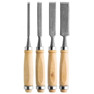 Stechbeitel Schnitzbeitel 4-tlg Set Satz Holzbeitel Stecheisen 6-24 mm Schreiner